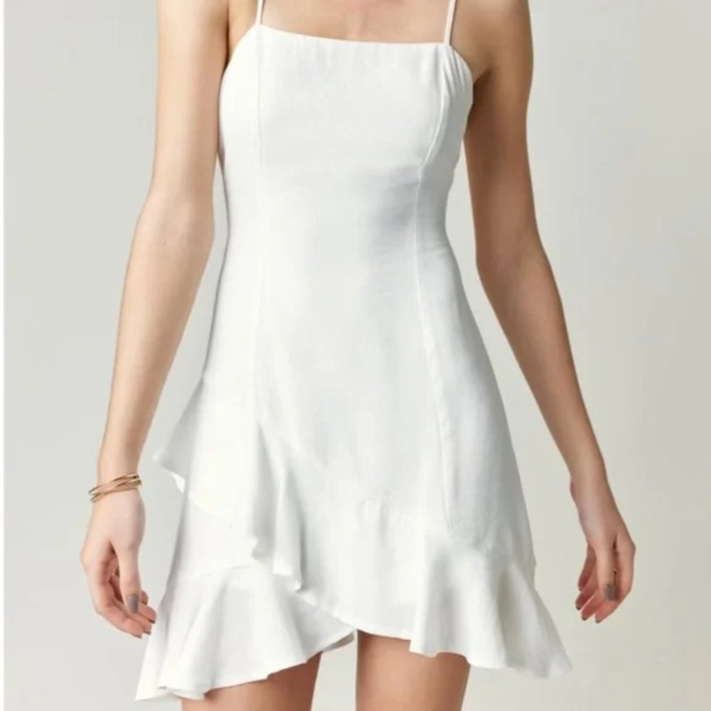 Blue Rain White Mini Dress Size XXS